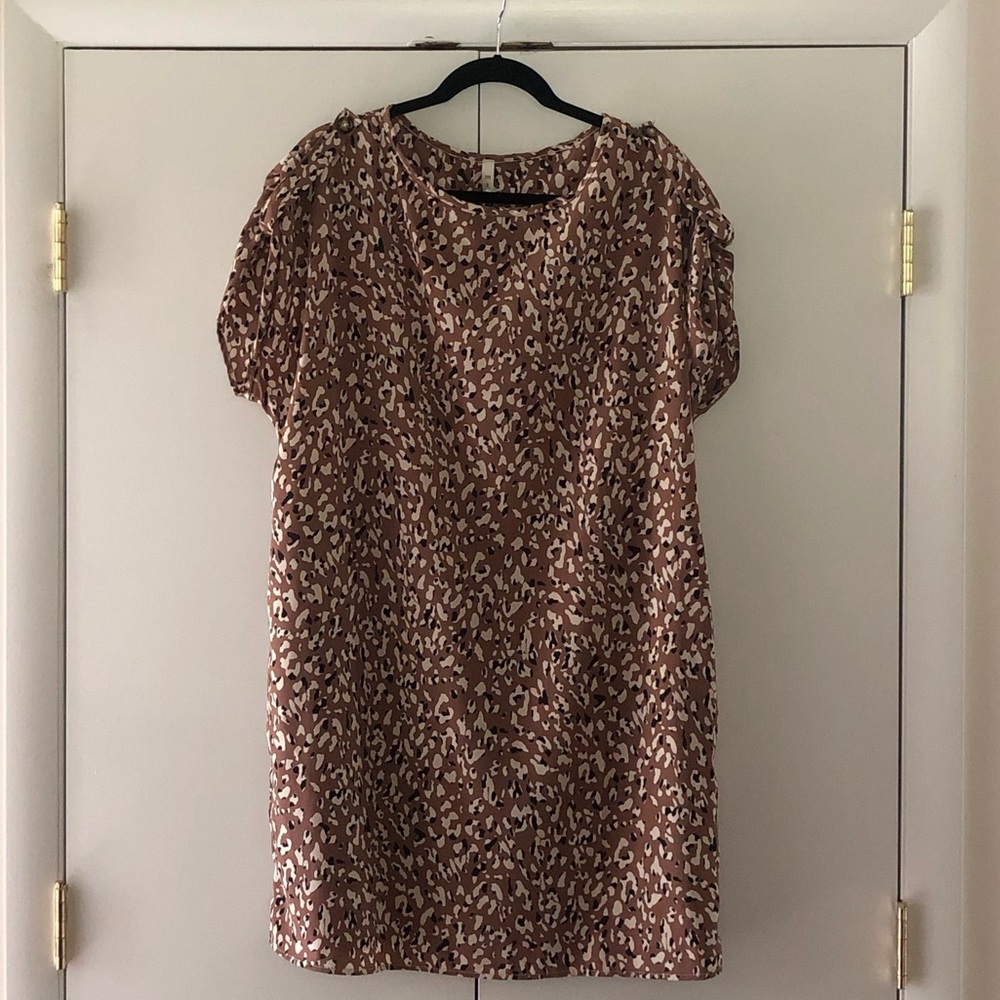 MTS animal print sheath dress, M